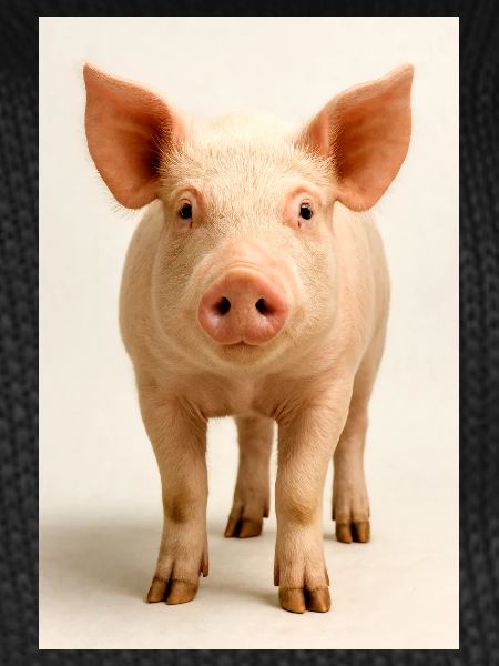 Pig Close Up Charm