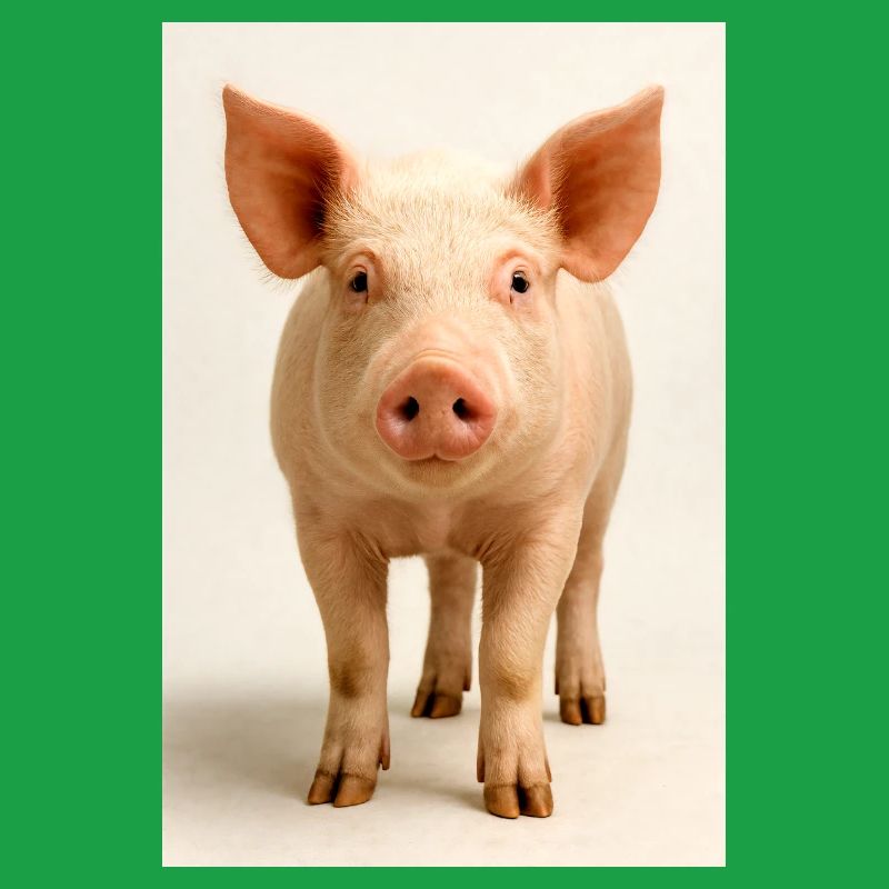 Charme de gros plan du cochon