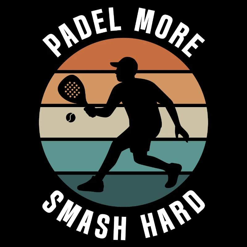 Padel Plus Smash Hard Retro Design
