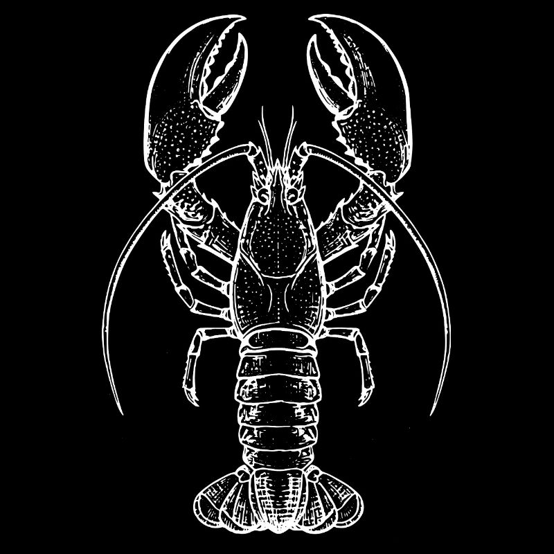 Lobster Lineart Silhouette