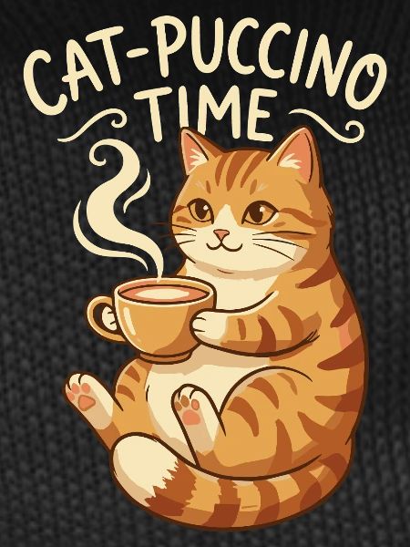 Cat Puccino Time Cat Coffee