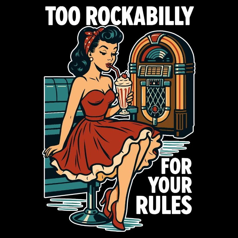 Rockabilly Rebellin 50er Diner Jukebox Retro 