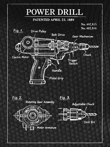 Power Drill Patent Blueprint
