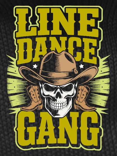 Line Dance Gang Skull Cowboy