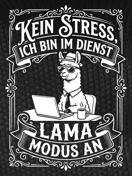 Llama on duty – No stress