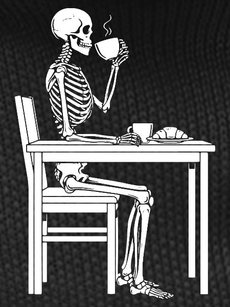 Pause café Skeleton