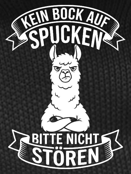 Alpaca Saying No Spitting