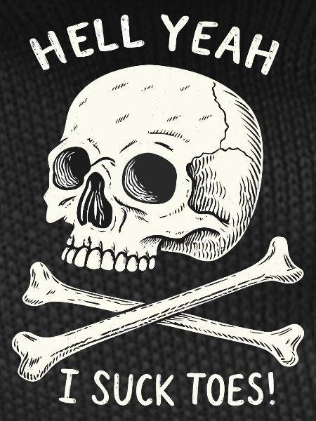 Skull and Bones Toe Fetish