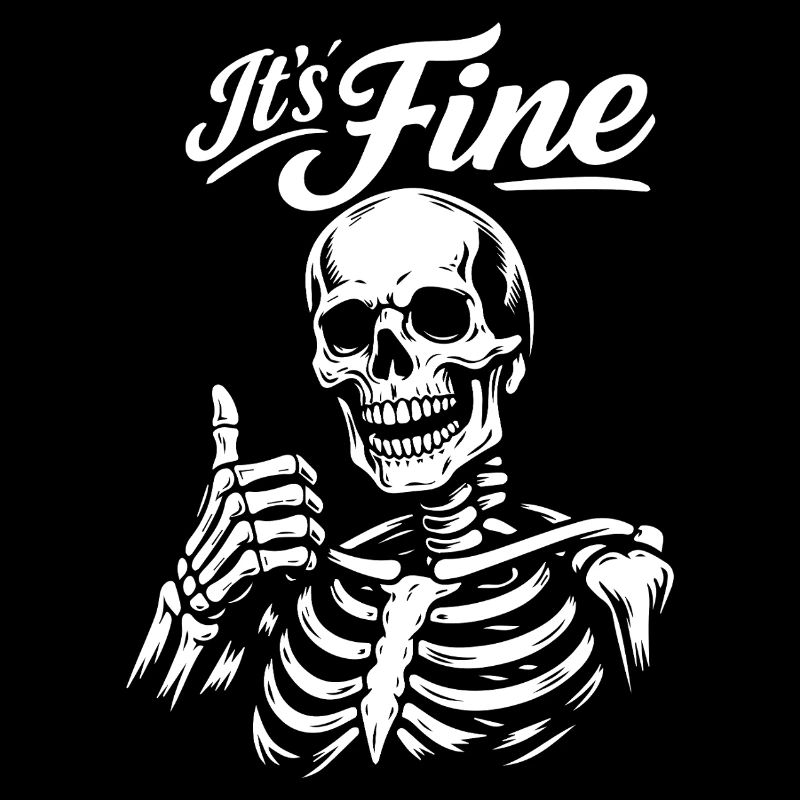 Its Fine Skeleton Thumb Up