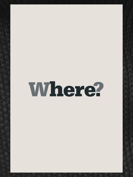 Where? – Modern Minimal Poster