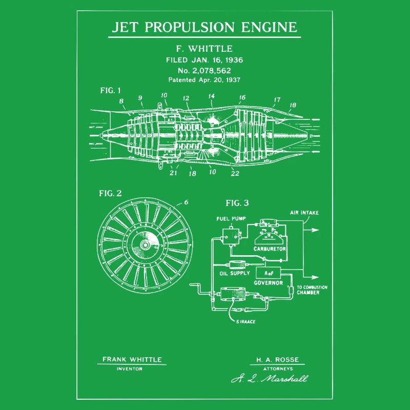 Jet Propulsion Engine Blueprint