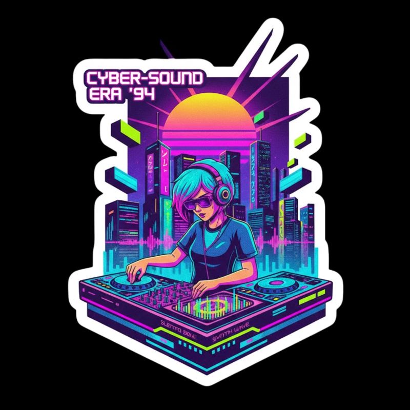 Retro Wave Cyber 90s