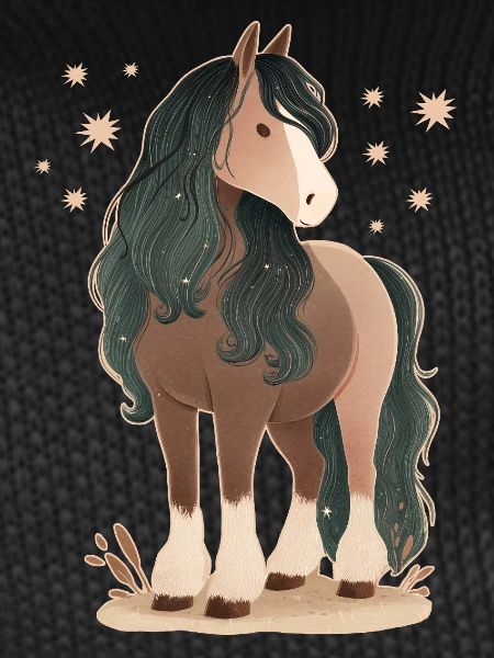 Horse with stars