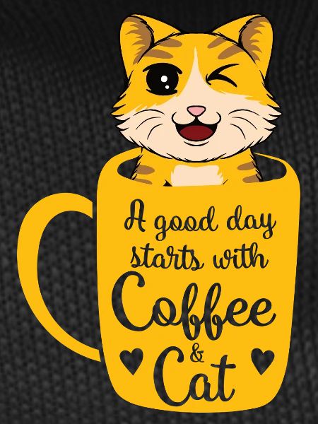 Good day coffee cat