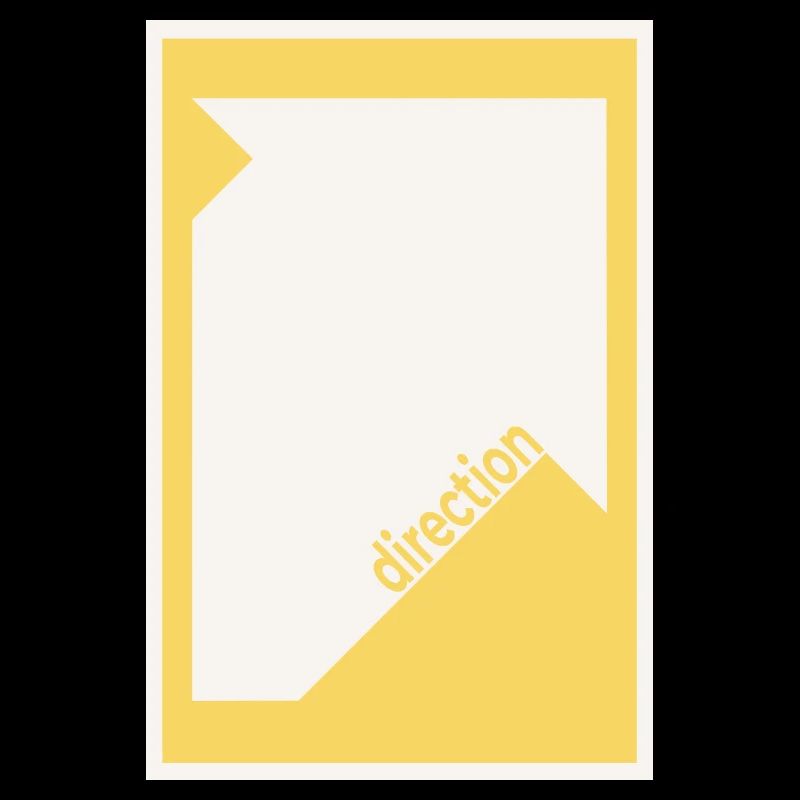 Direction Poster Yellow – Bold Minimal Art