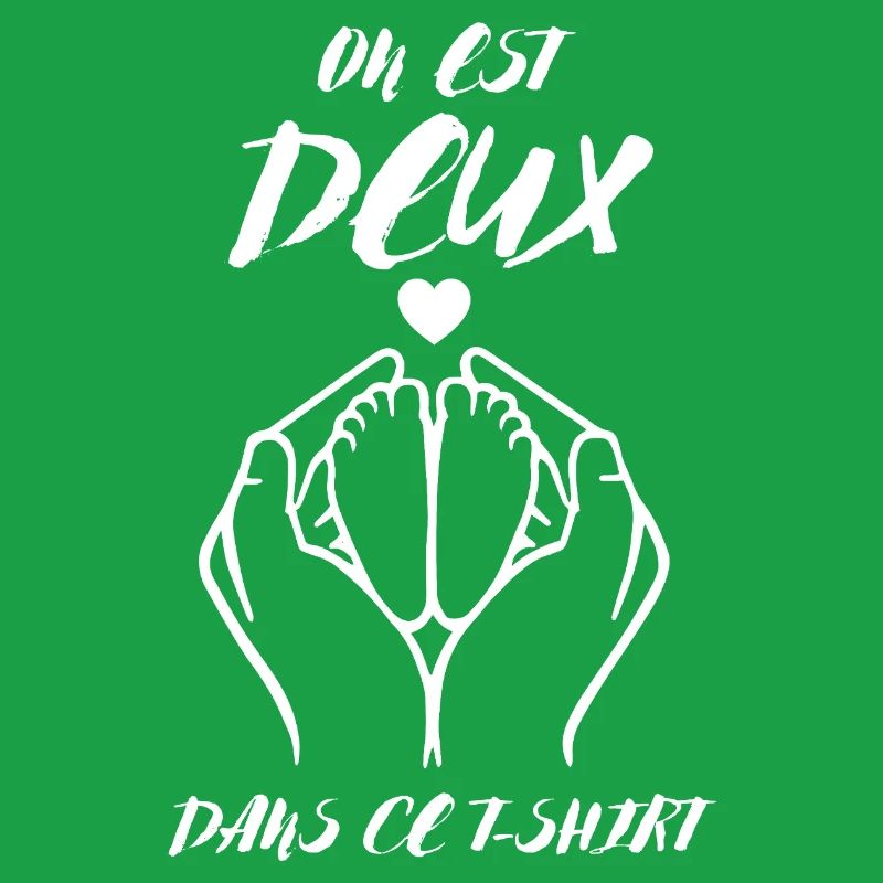 Annonce De Grossesse on Est Deux dans Ce Tee