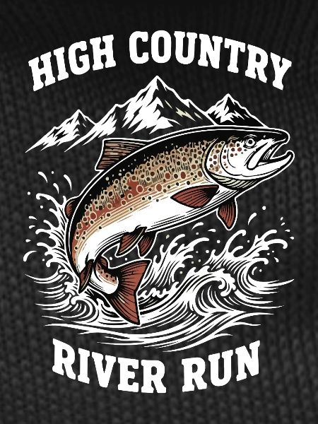 Fishing High Mountain River Trout