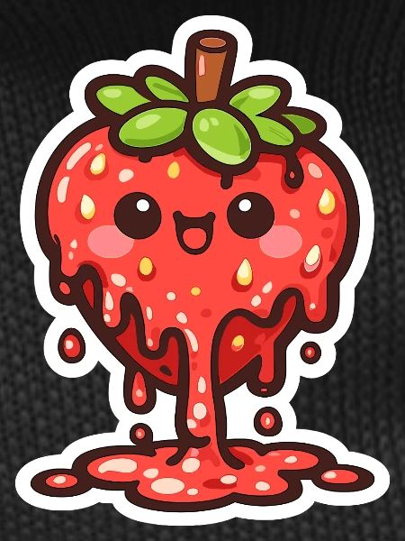 Cuddly Strawberry Drop Charm