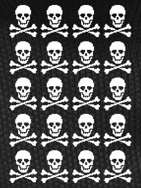 Skull & Crossbones Repeating Pattern