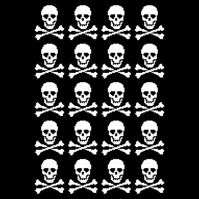 Skull & Crossbones Repeating Pattern