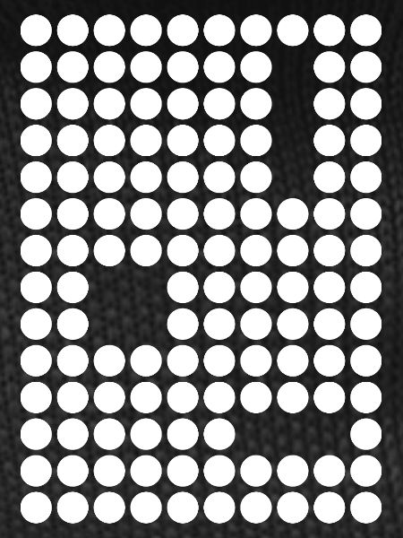 Dot Mosaic Geometric Grid