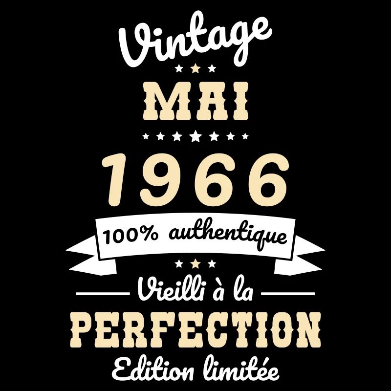 Anniversaire 60 ans - Vintage - Mai 1966