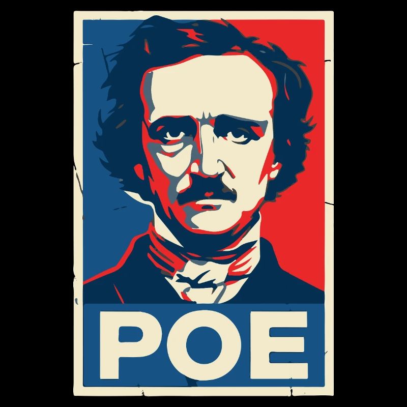Affiche de portrait littéraire gothique