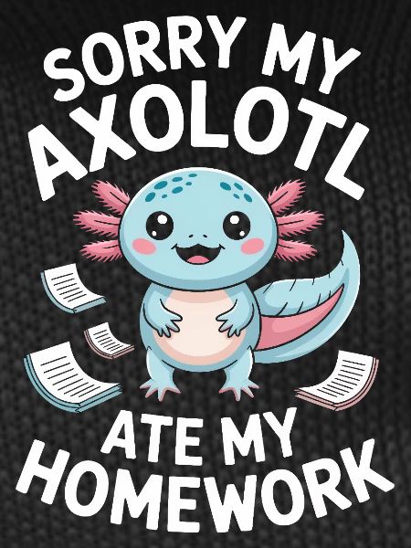 Axolotl Homework Apology