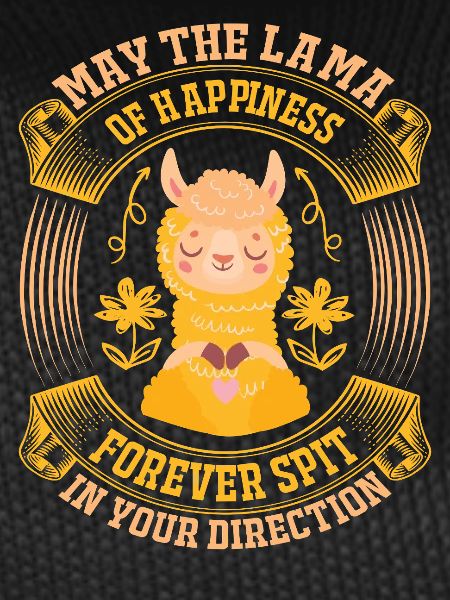 Lama spit happiness