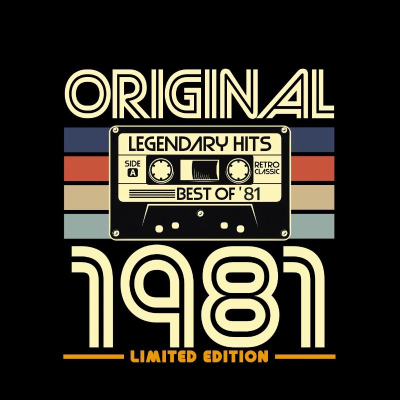 Cassette 1981 Édition Limitée Vintage