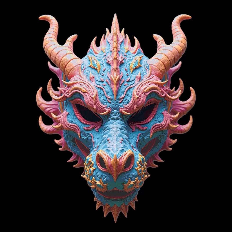 Aurora Dragon Mask