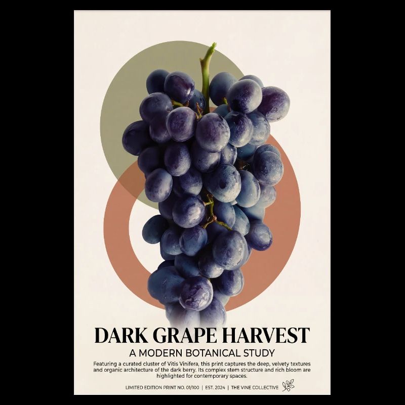 Vendange du raisin noir