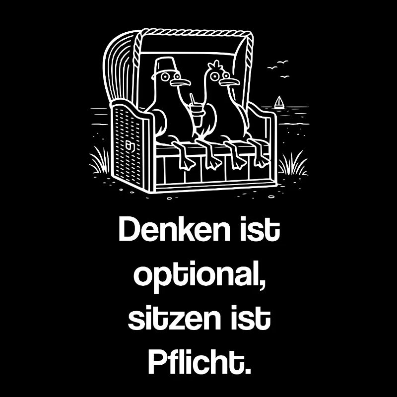 Denken optional sitzen Pflicht Strandkorb witzig