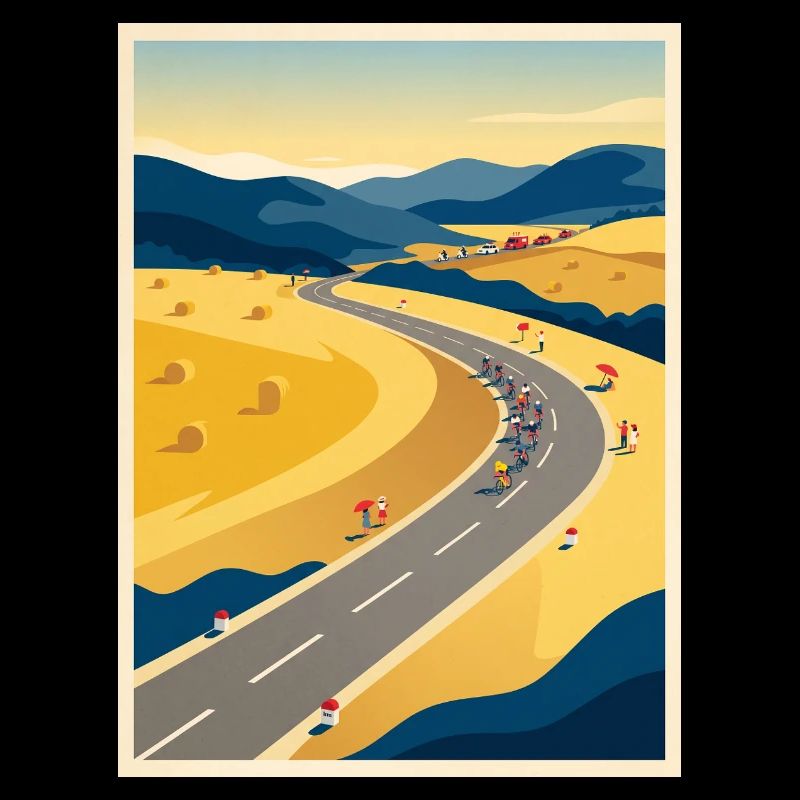 Route de juillet - Souvenir du cyclisme
