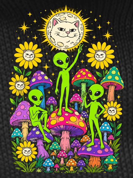 Aliens and Rainbow Mushrooms