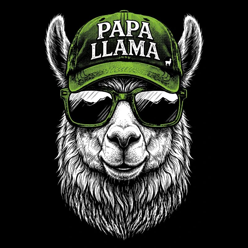Papa Llama Cap Design