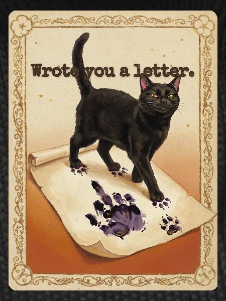 Wrote You A Letter Cat