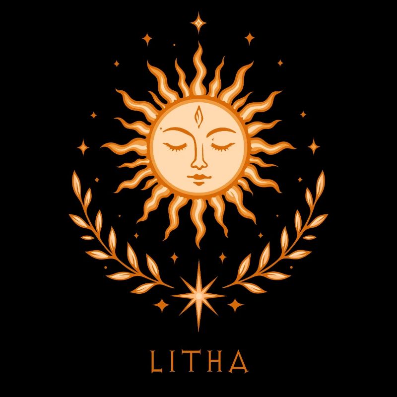 Litha Sun – Spiritual Boho Motif