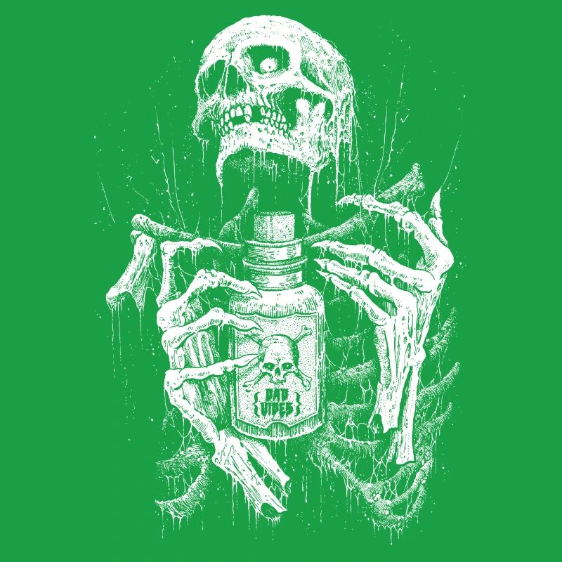 Dripping Skeleton Monochrome