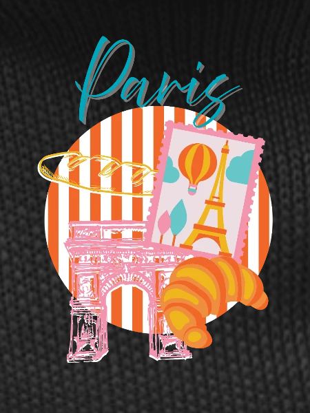 Paris Arc in Postcard Lumière
