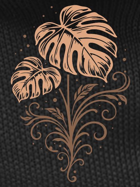Monstera – Botanical Boho Nature Motif