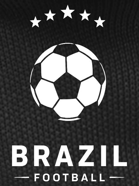 Brazil Soccer Emblem on Black