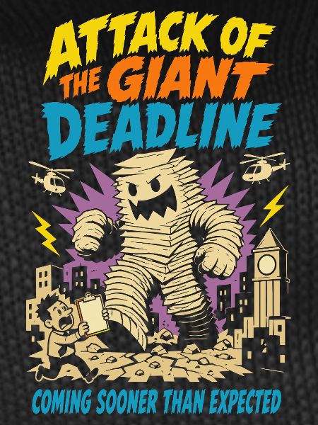 Attack of the gigantic deadline
