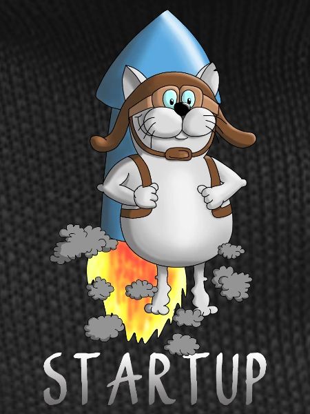 cool startup rocket