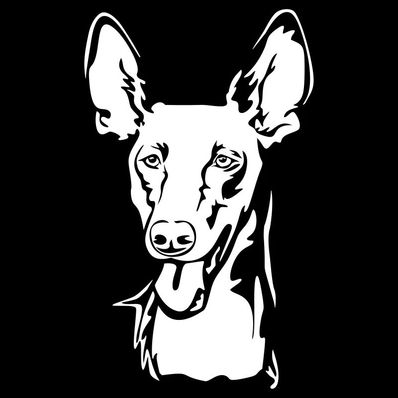Pharaoh dog (Kelb-tal Fenek) head "Black Edition"