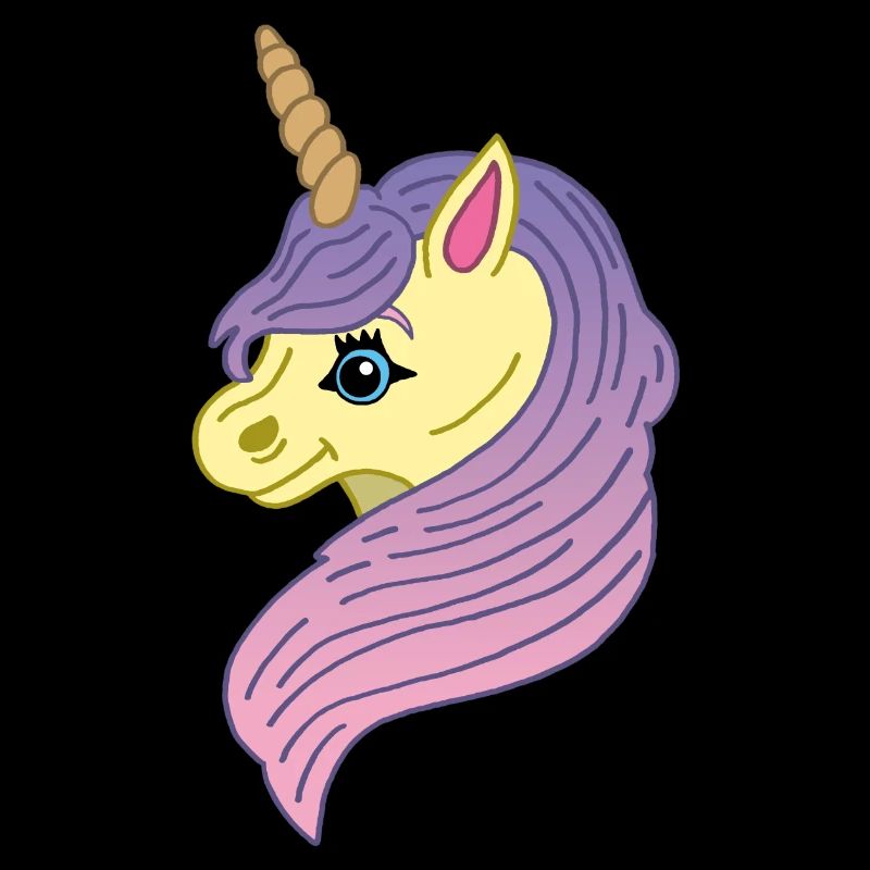 Kawaii manga unicorn