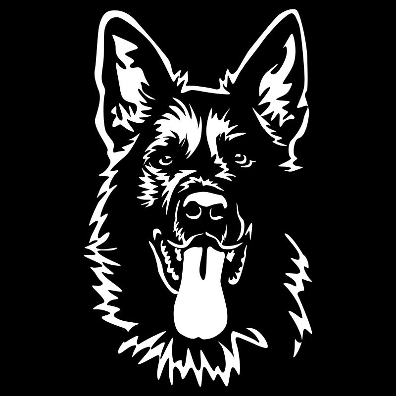 German Shepherd Head "Black Edition"