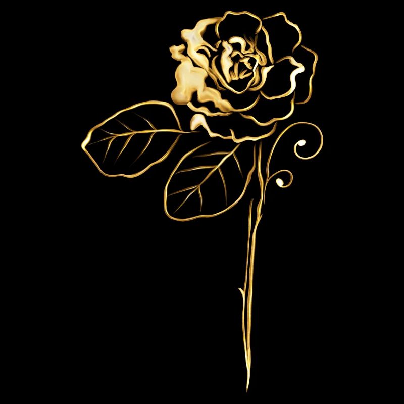 Rosa in oro
