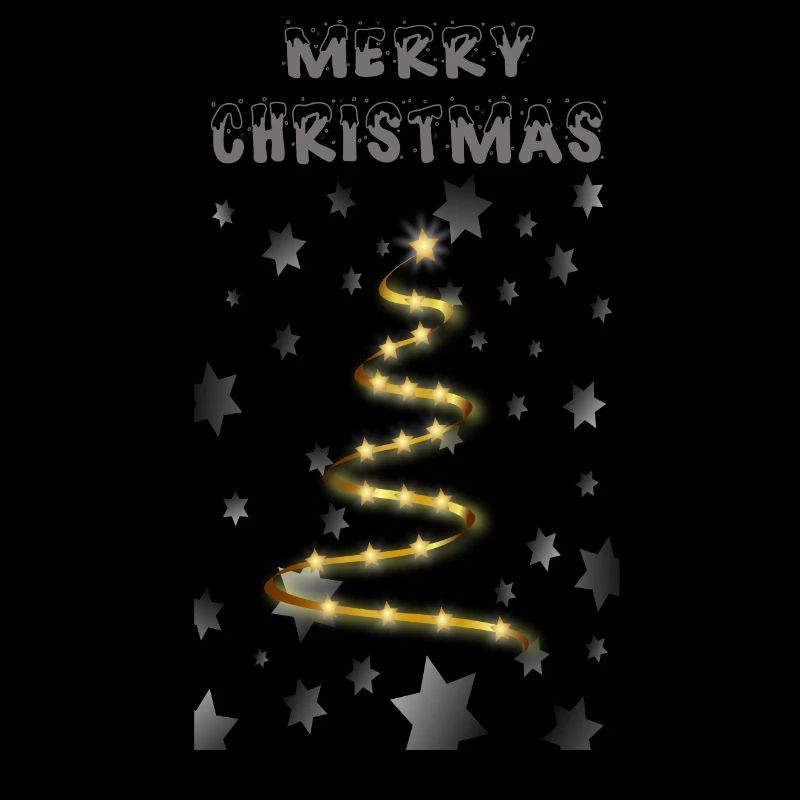 Golden Christmas Tree