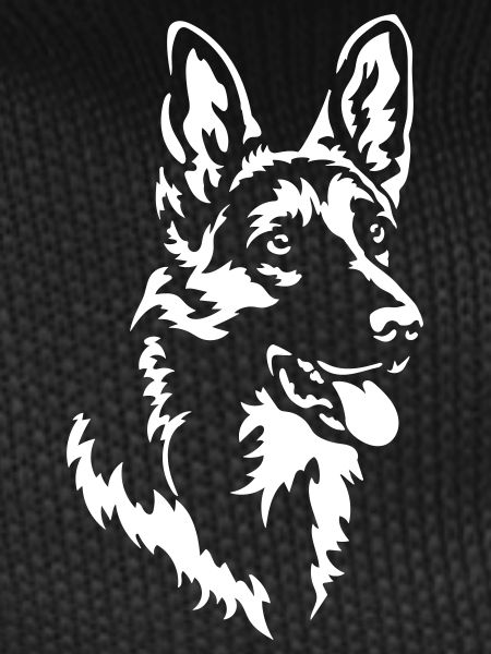 German Shepherd Head "Black Edition"